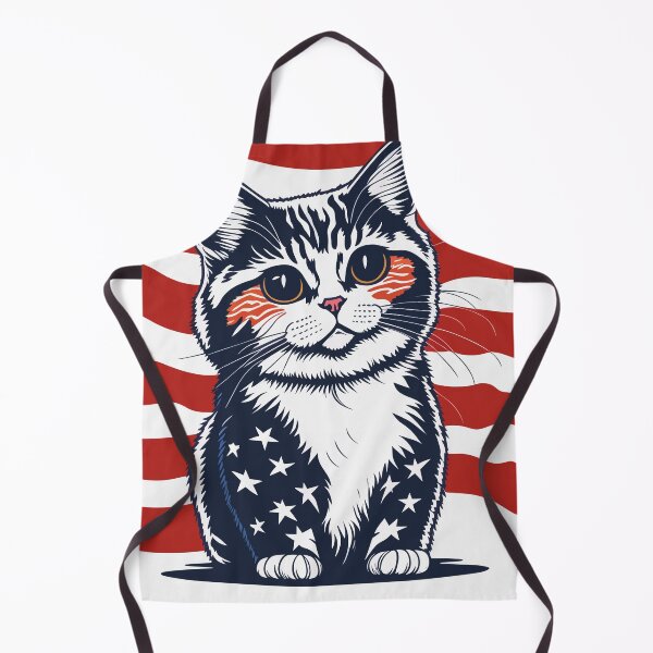 Item preview, patriot cute cat against the background of the flag designed and sold by jkrphoto.