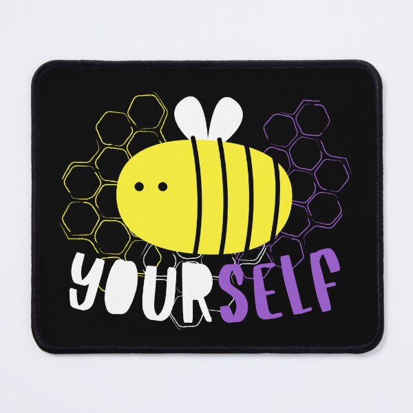 Item preview, Honeycomb Nonbinary Pride Bee Be Yourself in Nonbinary Flag Colors designed and sold by ontrendshirts.