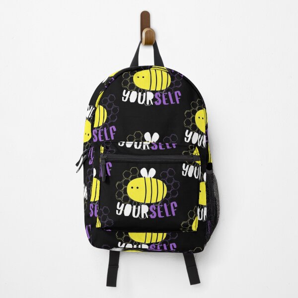 Item preview, Honeycomb Nonbinary Pride Bee Be Yourself in Nonbinary Flag Colors designed and sold by ontrendshirts.
