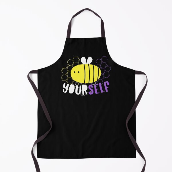 Item preview, Honeycomb Nonbinary Pride Bee Be Yourself in Nonbinary Flag Colors designed and sold by ontrendshirts.