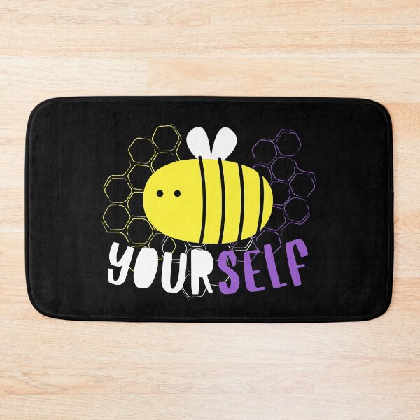 Item preview, Honeycomb Nonbinary Pride Bee Be Yourself in Nonbinary Flag Colors designed and sold by ontrendshirts.