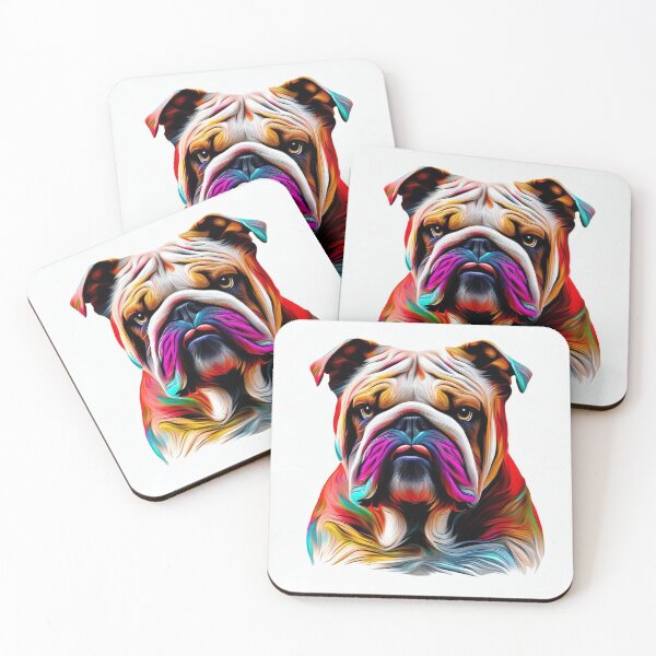 Item preview, Colourful Bulldog designed and sold by Hello Llama.