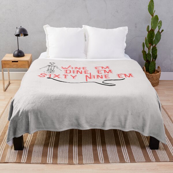 Item preview, Wine Em Dine Em Sixty Nine Em - Funny Wine Lover Quote designed and sold by unique things.