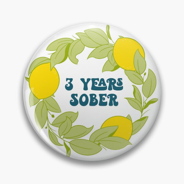 Item preview, Three Years Sober Anniversary designed and sold by SoberSqueeze.