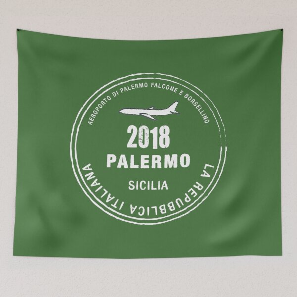 Item preview, 2018 Palermo Sicily Italy Passport Stamp Vacation Travel Tee	 designed and sold by pmlqltapuk28.