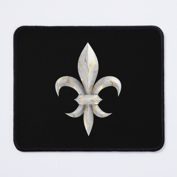 Item preview, Fleur de Lys / Fleur de Lis marble with gold veins designed and sold by lathspell.