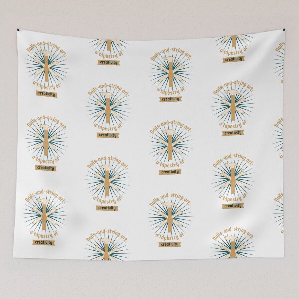 Item preview, Nails-and-string art: A tapestry of creativity. designed and sold by ukSubhanart.