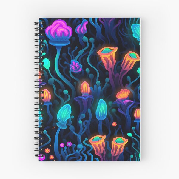 Item preview, Deep Sea Neon Coral Reef - Illustration - The luminous power of love designed and sold by Pixelboys.