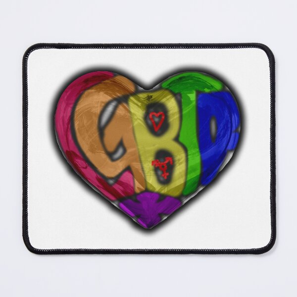 Item preview, Glossy heart LGBTQ+ Pride Month designed and sold by Number8boi.