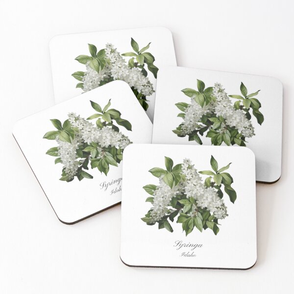 Item preview, Idaho State Flower-Syringa designed and sold by Counterbalance Dzigns.