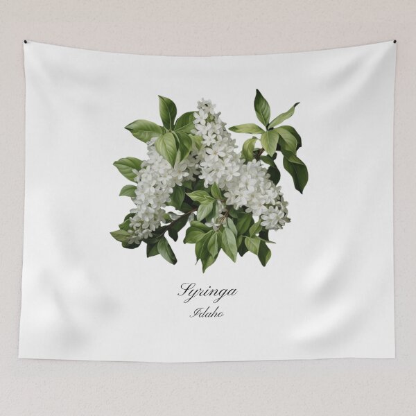 Item preview, Idaho State Flower-Syringa designed and sold by Counterbalance Dzigns.