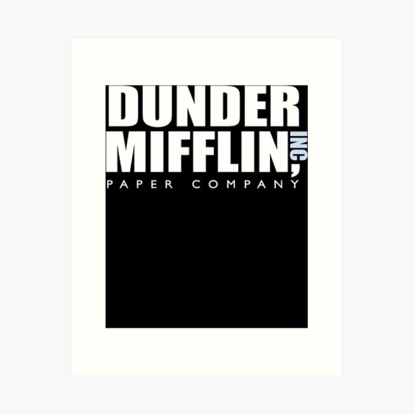 The Office - Dunder Mifflin Paper Company Logo - Black Canvas Print for  Sale by BestOfficeMemes