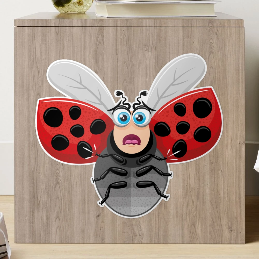 Ladybug Getting Scared Lady Bug Wall Decals