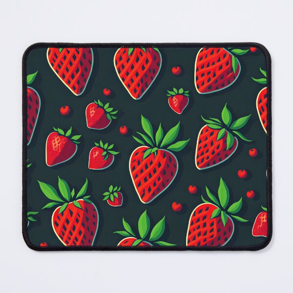 Item preview, Strawberry Fruit Seamless Pattern designed and sold by druidwolfart.