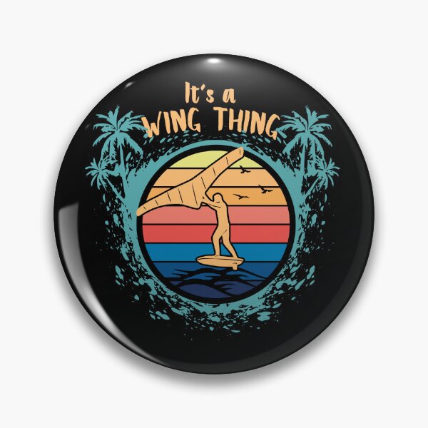 Item preview, It's a Wing Thing Retro Vintage Wing Foil Wing Surf Wingfoiler Wingsurfer designed and sold by LumbardaDesigns.