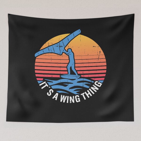 Item preview, It's a Wing Thing Retro Vintage Wing Foil Wing Surf Wingfoiler Wingsurfer designed and sold by LumbardaDesigns.