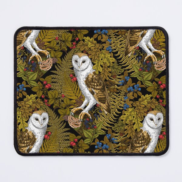 Item preview, Owls, ferns, oak and berries 2 designed and sold by Katerina Mitkova Kirilova.