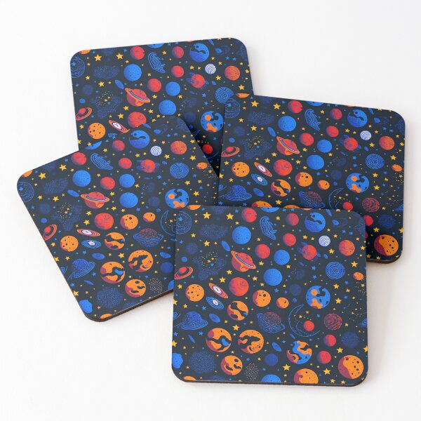 Item preview, Space Planets Seamless Pattern  designed and sold by druidwolfart.