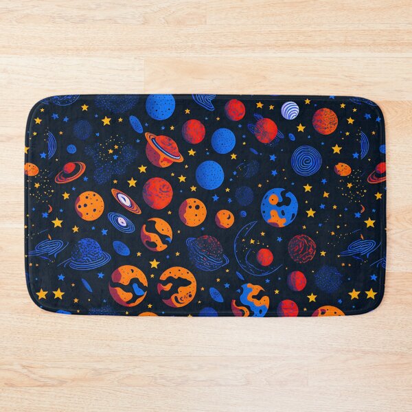 Item preview, Space Planets Seamless Pattern  designed and sold by druidwolfart.