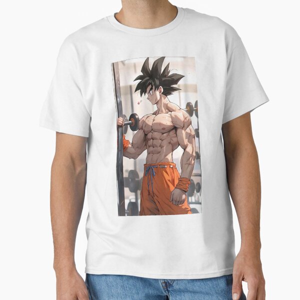 Item preview, Goku Gym Motivation - AI Art designed and sold by DAIKONLINE.