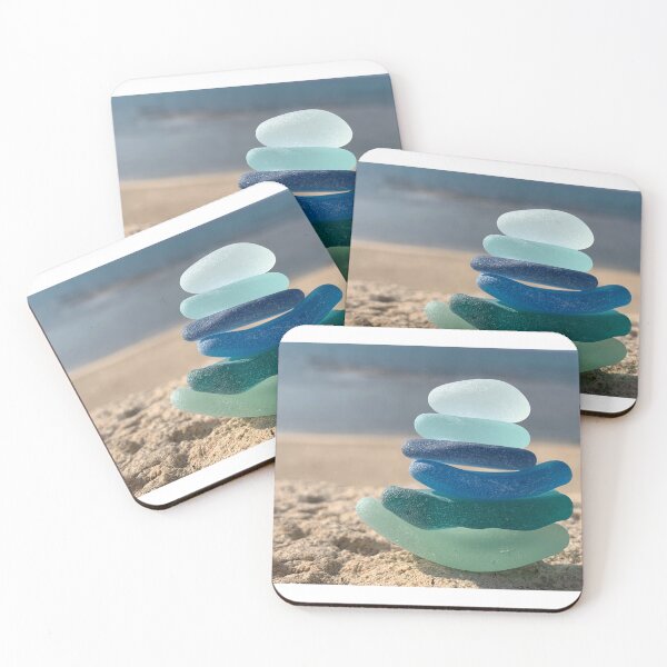 Item preview, Seaglass blue stack designed and sold by Jums-Med.