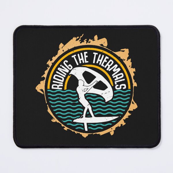 Item preview, Riding the Thermals Retro Vintage Wing Foil Wing Surf Wingfoiler Wingsurfer designed and sold by LumbardaDesigns.
