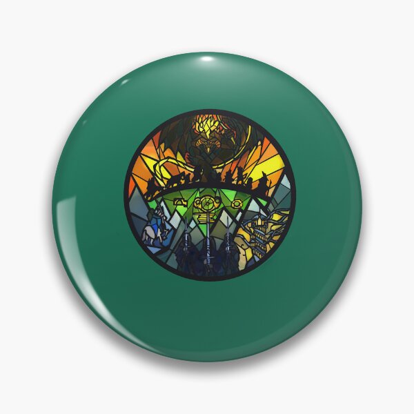 Item preview, Fellowship of the Ring Stained Glass Print designed and sold by stackyteez.