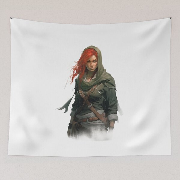 Item preview, Wasteland Female Warrior designed and sold by PrintifyWorld.