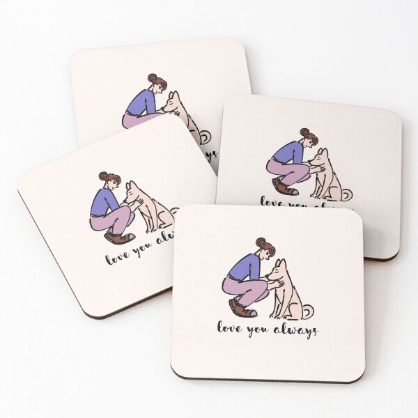 Item preview, Dog pet love you always passed away bereavement grieving quote miss you white beige designed and sold by emcazalet.