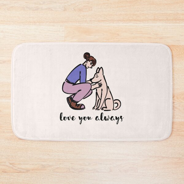 Item preview, Dog pet love you always passed away bereavement grieving quote miss you white beige designed and sold by emcazalet.