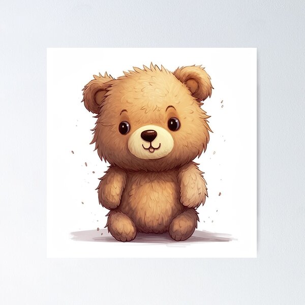 Item preview, Adventurous Little Bear - Cute Illustration for Adventurous Spirits designed and sold by Neuronexia.