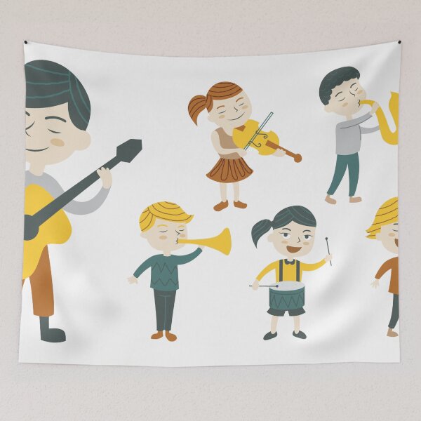 Item preview, Children playing music designed and sold by DerSenat.