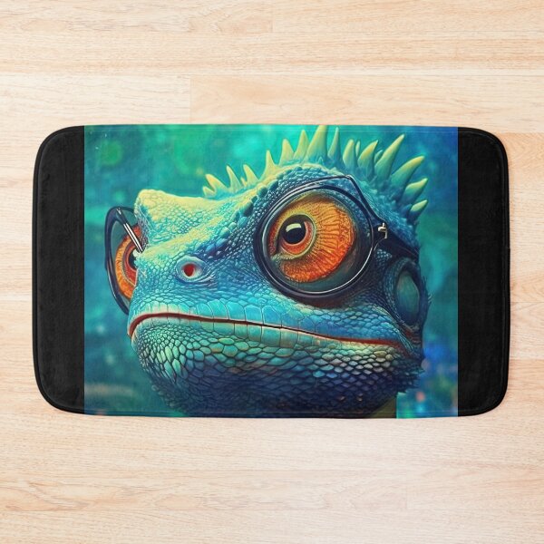 Item preview,  Cool lizard scientist Wearing a bow tie and button-down shirt with glassess , cartoon, beautiful, cute, personification,  designed and sold by Hermossa-Art.