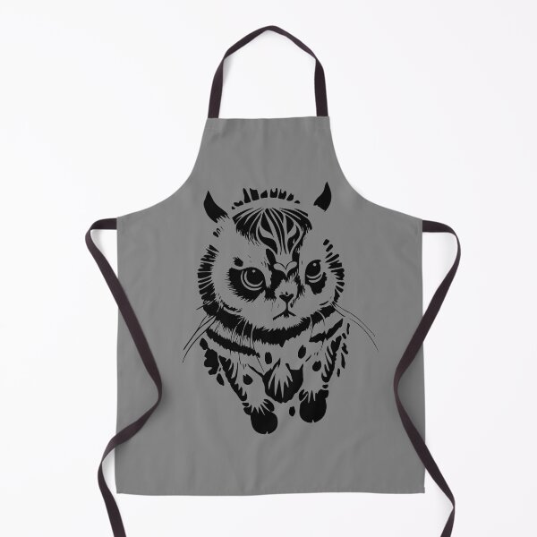 Item preview, love cat boho black white with heart on head designed and sold by badbug.