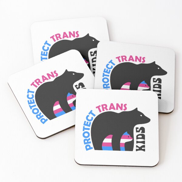 Item preview, Protect Trans Kids Bear Mom and child Transgender LGBT Pride month designed and sold by godivagraham35.