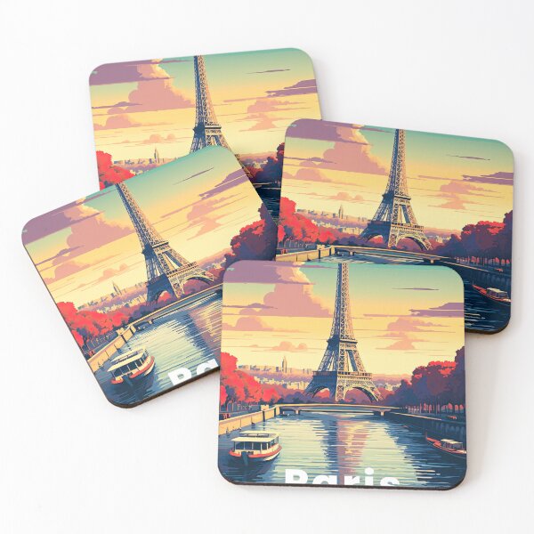 Item preview, Paris, Eiffel Tower retro poster designed and sold by NBazilenco.