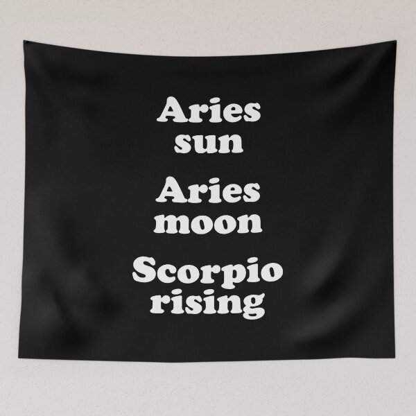 Item preview, Aries Sun Aries Moon Scorpio Rising designed and sold by butlermartin.