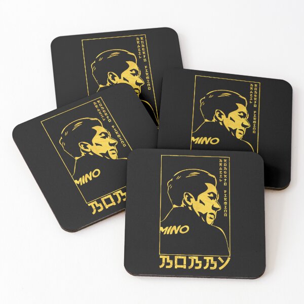 Item preview, Bobby Firmino Golden Style Portrait art illustration designed and sold by 442workshop.