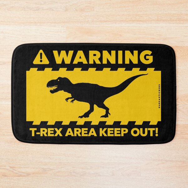 Item preview, WARNING T-rex KEEP OUT! Area - Signal designed and sold by AreaStickers.
