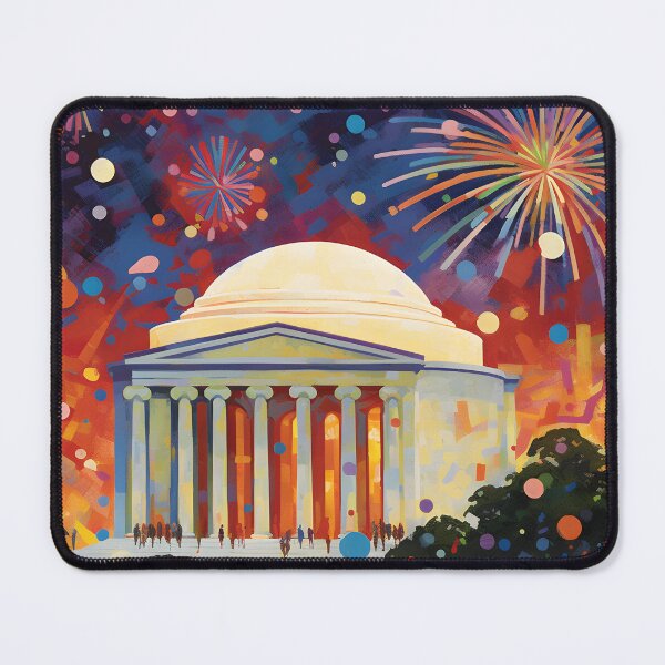 Item preview, Indipendence Day: Jefferson Memorial designed and sold by DigiWorldAi.