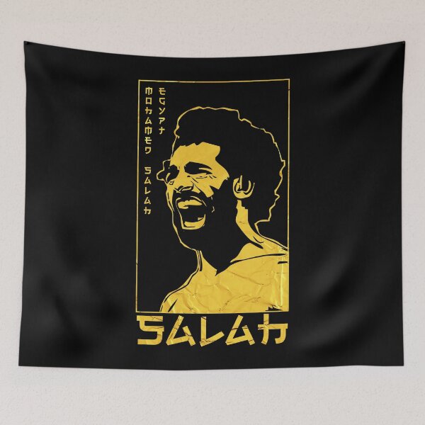 Item preview, Mo Salah Golden Style Portrait art illustration designed and sold by 442workshop.