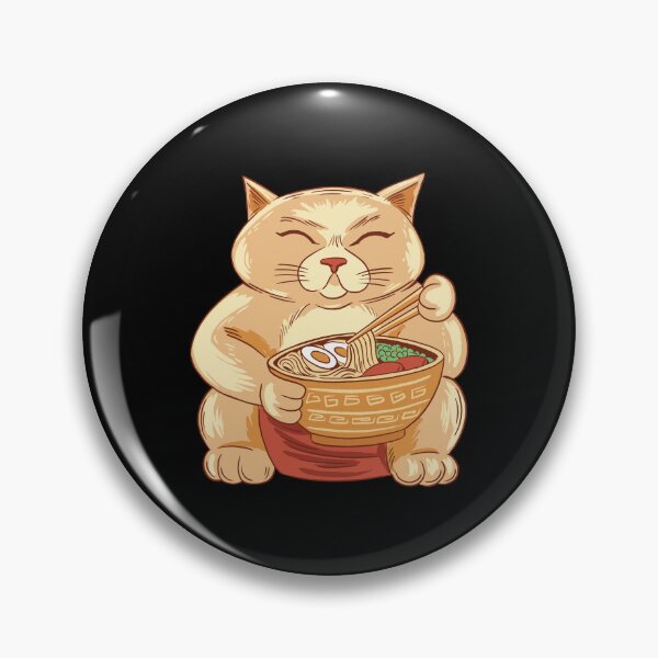 Item preview, Big cat eats ramen designed and sold by DerSenat.