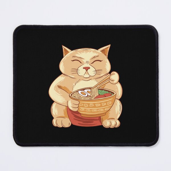 Item preview, Big cat eats ramen designed and sold by DerSenat.