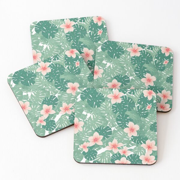 Item preview, Monstera and Blossom Seamless Pattern designed and sold by ColorsoftNature.