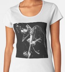 Bob Dylan Black and White Print Women's Premium T-Shirt
