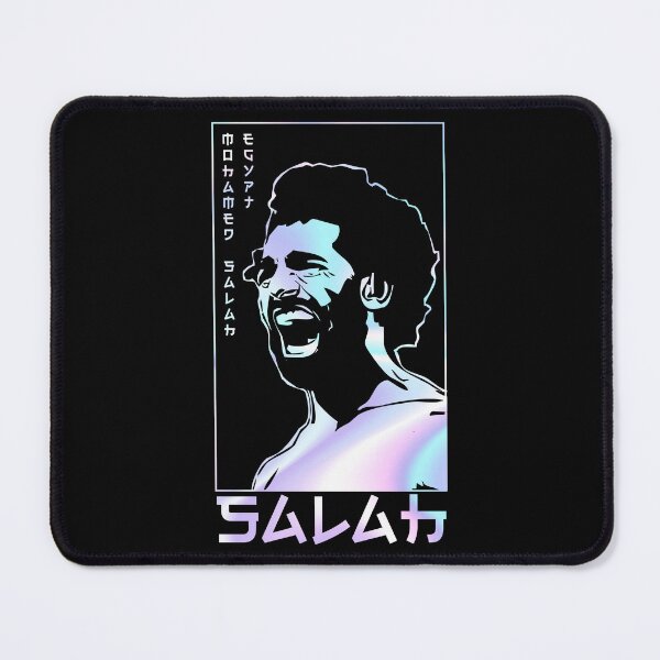 Item preview, Mo Salah Holographic Style Portrait art illustration designed and sold by 442workshop.