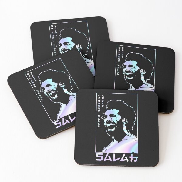 Item preview, Mo Salah Holographic Style Portrait art illustration designed and sold by 442workshop.