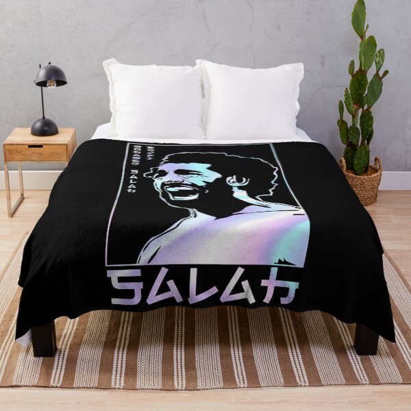 Item preview, Mo Salah Holographic Style Portrait art illustration designed and sold by 442workshop.