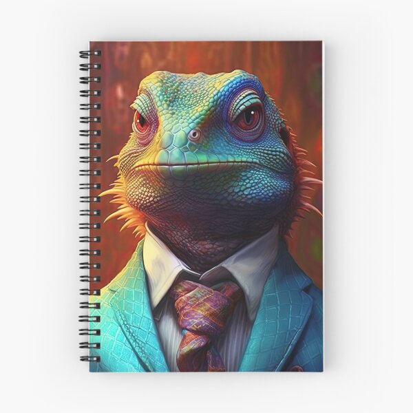 Item preview,  lizard  dressed in tie vest and fashionable and elegant clothes  designed and sold by Hermossa-Art.