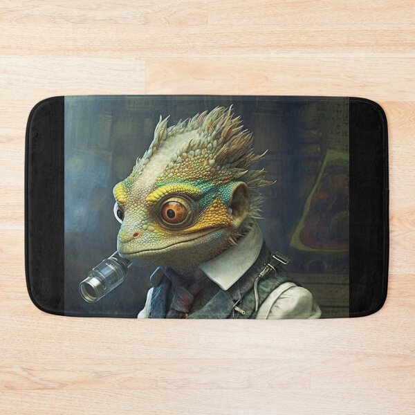 Item preview, Mad scientist lizard  dressed in tie vest and fashionable and elegant clothes  designed and sold by Hermossa-Art.